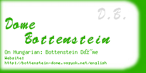 dome bottenstein business card